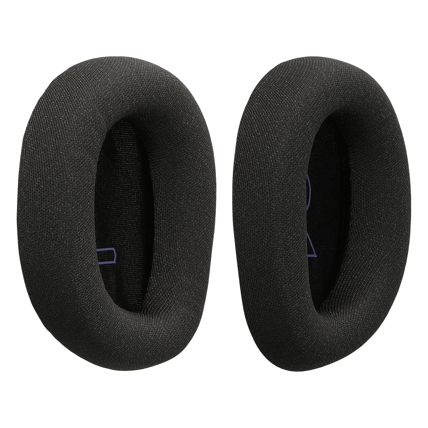 kwmobile 2x Mesh Polyester Ohr Polster für Logitech G G522 LIGHTSPEED Ohrpolster - Ersatz Ohrpolster - Kopfhörer Ersatzteile - Kopfhörer Ersatzpolster für Over Ear Headphones Schwarz  