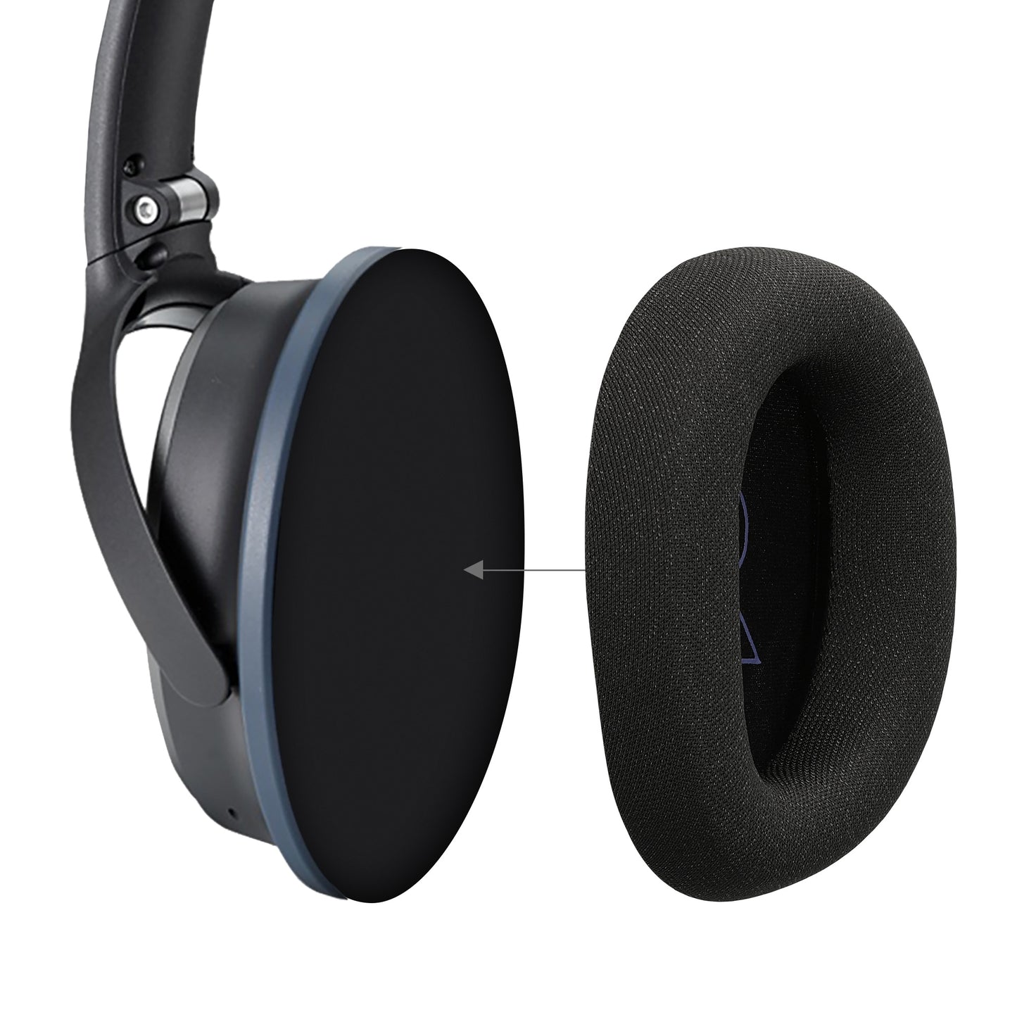 kwmobile Ear Pads for Logitech G G522 LIGHTSPEED Ear Cushions Replacement Headphone Parts Over Ear Headphones