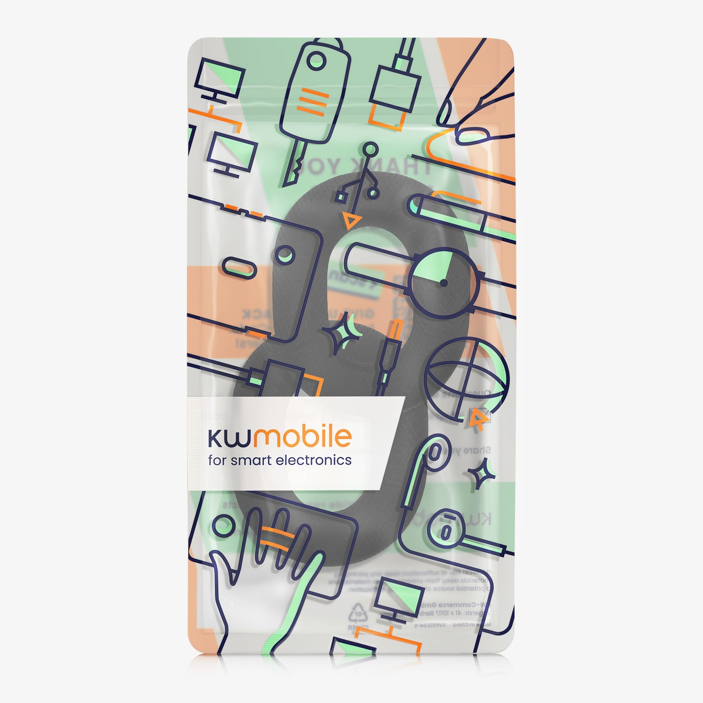 kwmobile Ear Pads for Razer BlackShark V3 Pro Earpads Replacement Headphone Spare Parts Over Ear Headphones
