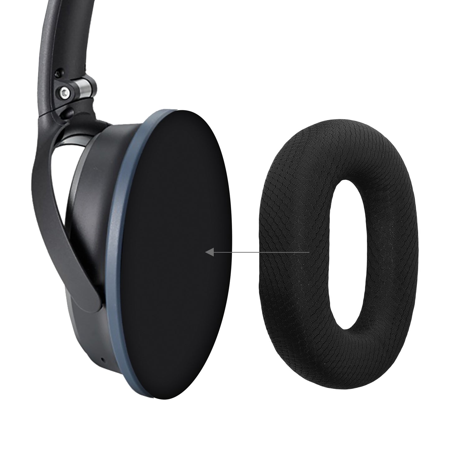 kwmobile Ear Pads for Razer BlackShark V3 Pro Earpads Replacement Headphone Spare Parts Over Ear Headphones