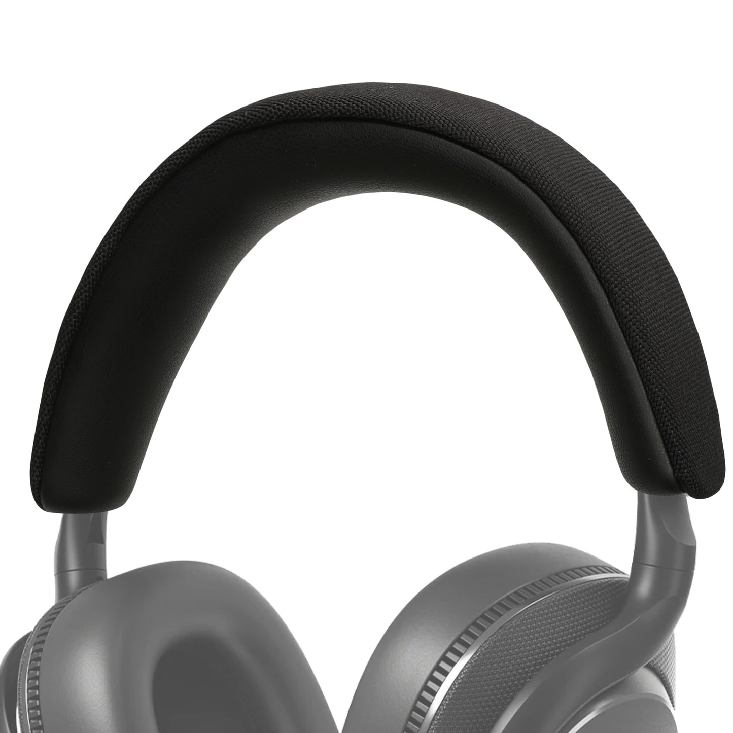 kwmobile Ersatz Bügelpolster kompatibel mit Bowers & Wilkins PX7 S2 / PX 8 - Kopfbügelpolster aus Kunstleder - Kopfhörer Ersatz Polster - Schwarz Schwarz  