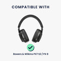 kwmobile Replacement Earpads compatible with Bowers & Wilkins PX7 S2 / PX 8 - Headphone Replacement Pads