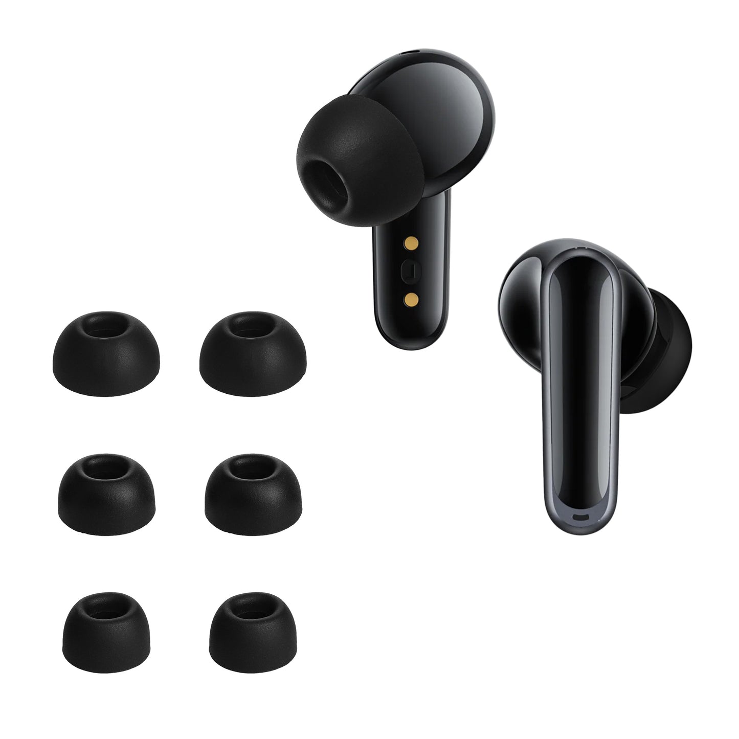 kwmobile 6x Polster kompatibel mit Anker soundcore P40i - 3 Größen - Silikon Ohrstöpsel In-Ear Kopfhörer Schwarz  