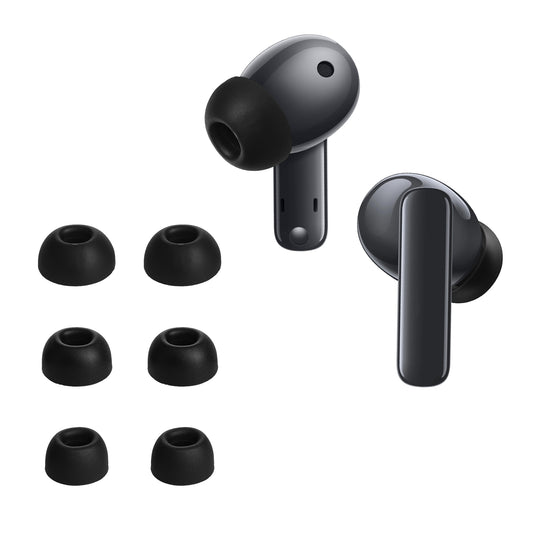 kwmobile 6x Polster kompatibel mit Huawei Freebuds 5i - 3 Größen - Silikon Ohrstöpsel In-Ear Kopfhörer Schwarz  
