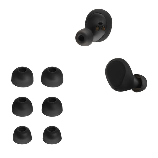 kwmobile 6x Polster kompatibel mit Jabra Elite 8 Active - 3 Größen - Silikon Ohrstöpsel In-Ear Kopfhörer Schwarz  