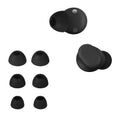kwmobile 6x Polster kompatibel mit Beats Solo Buds - 3 Größen - Silikon Ohrstöpsel In-Ear Kopfhörer Schwarz  