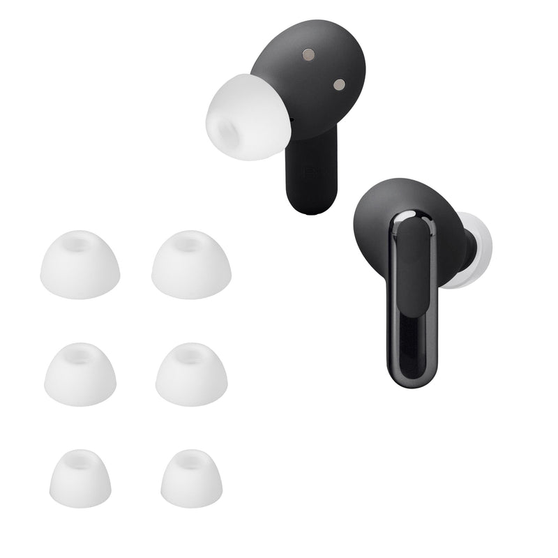 kwmobile 6x Polster kompatibel mit JBL Live Beam 3 - 3 Größen - Silikon Ohrstöpsel In-Ear Kopfhörer Weiß  