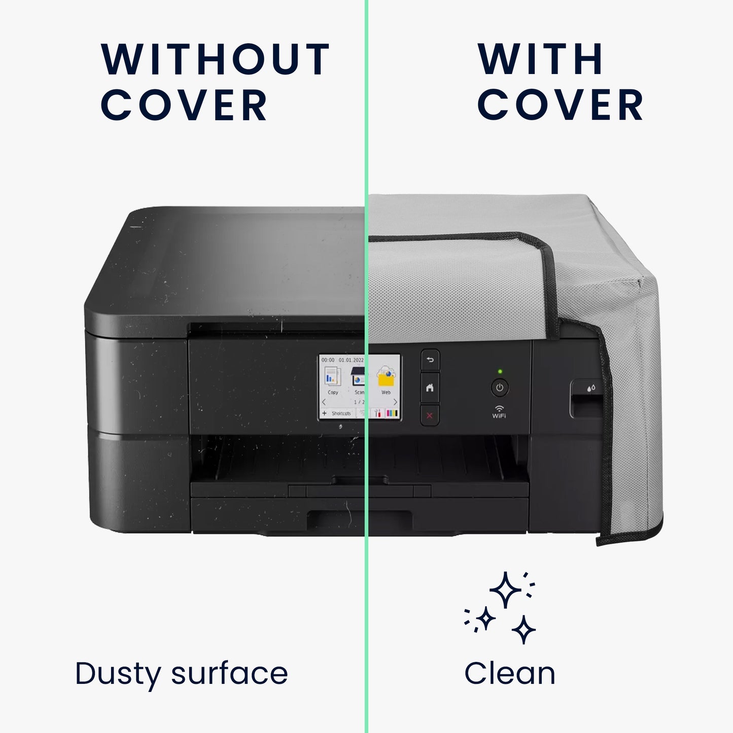 kwmobile Cover compatible with Brother DCP-J1140DW / DCP-J1050DW / DCP-J1313DW - Printer Bag Case - Dust Cover Protective Hood Cover