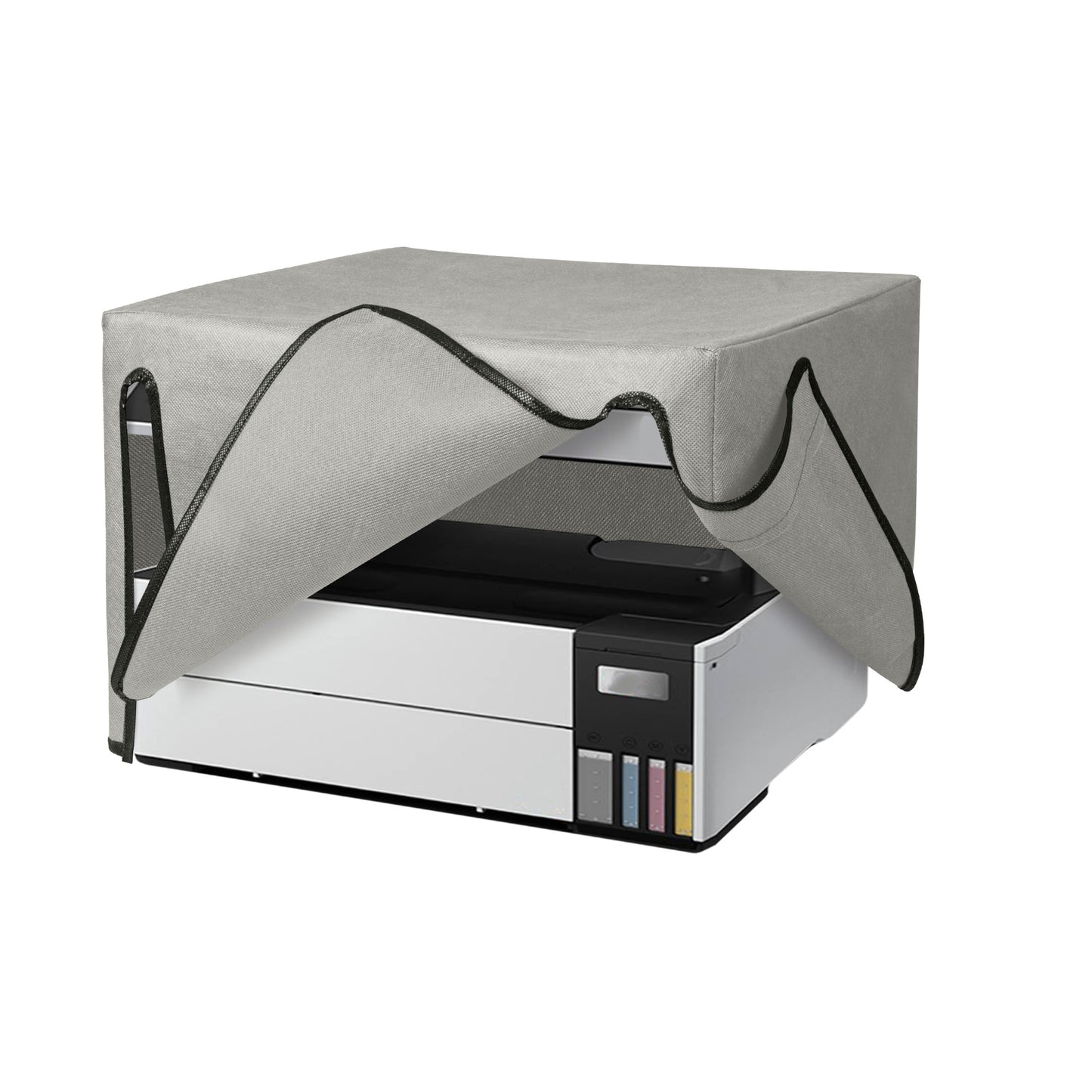 kwmobile Cover kompatibel mit Epson EcoTank ET-5150 - Tasche Hülle Drucker - Staubschutzhülle Schutzhaube Schutzhülle - Hellgrau Hellgrau  