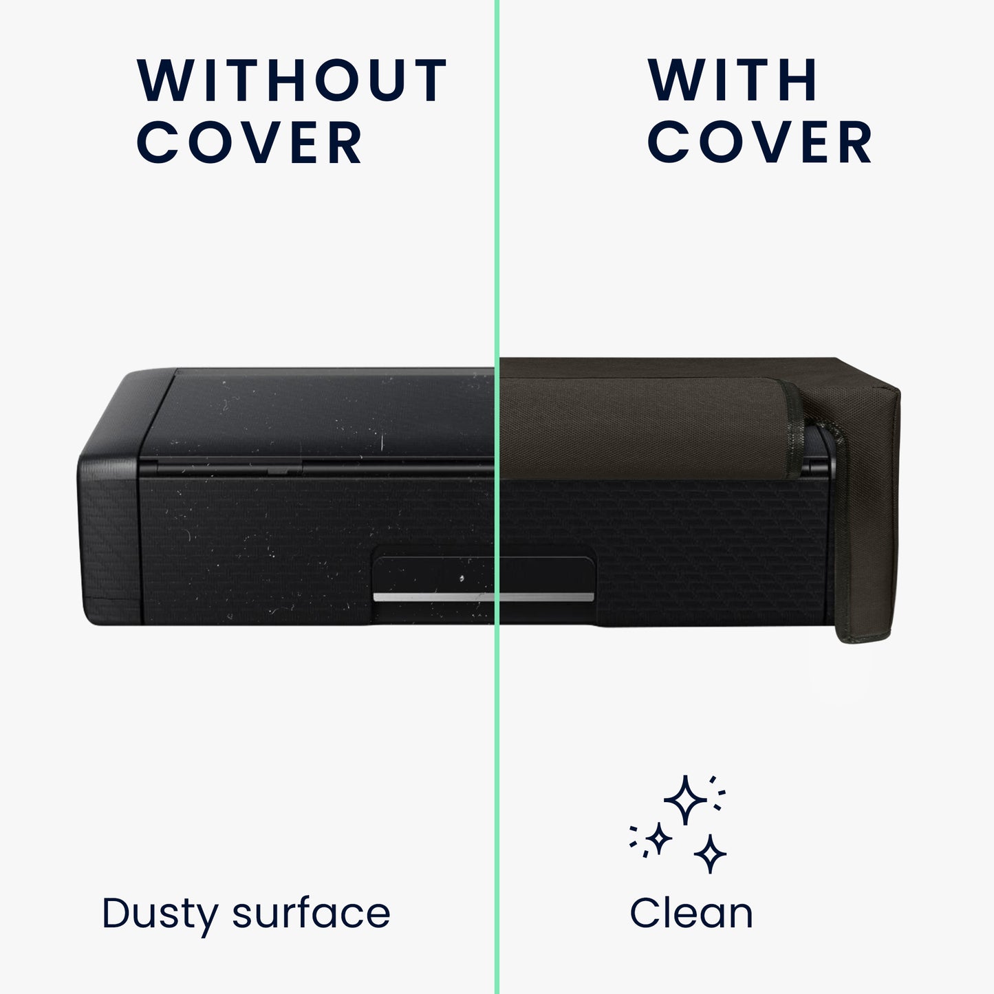 kwmobile Cover compatible with Epson WorkForce WF-110W - Bag Case Printer - Dust Cover Protective Hood Protective Sleeve