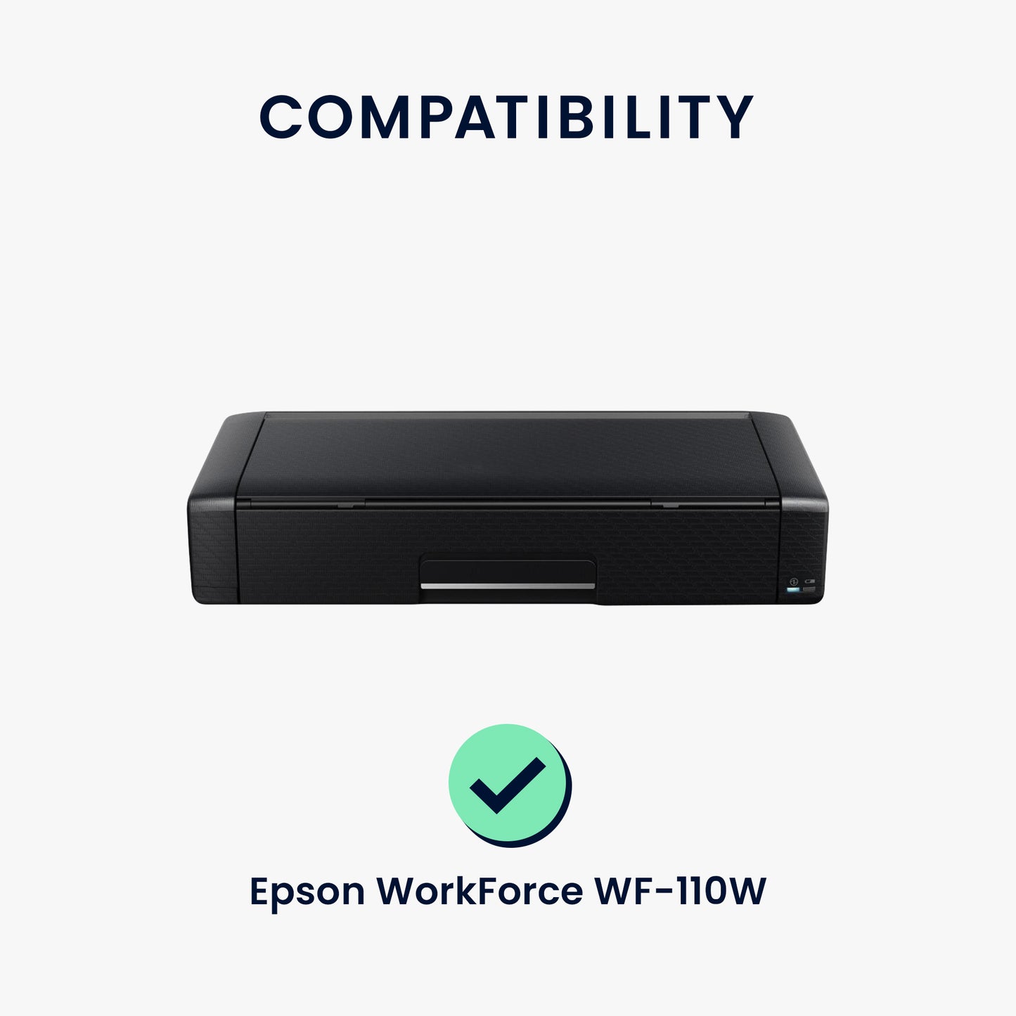 kwmobile Cover compatible with Epson WorkForce WF-110W - Bag Case Printer - Dust Cover Protective Hood Protective Sleeve