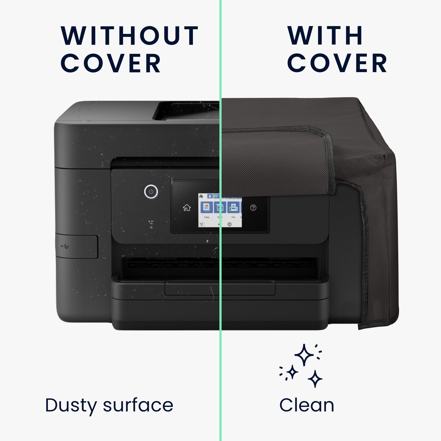 kwmobile Cover compatible with Epson Workforce Pro WF-3820 - Bag Case Printer - Dust Cover Protective Hood Protective Cover