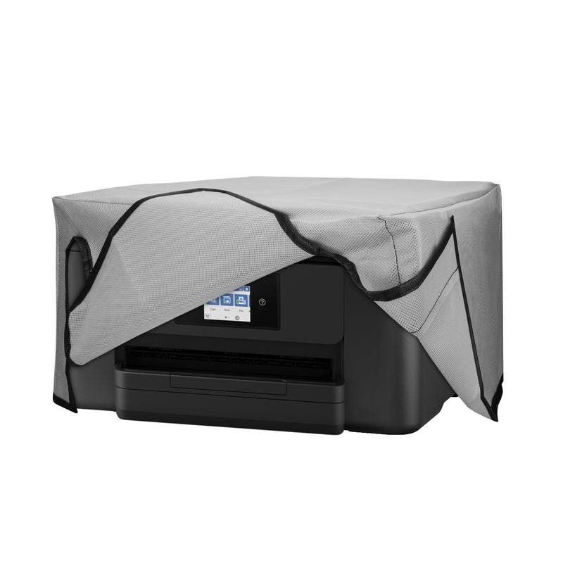 kwmobile Cover kompatibel mit Epson Workforce Pro WF-3820 - Tasche Hülle Drucker - Staubschutzhülle Schutzhaube Schutzhülle - Hellgrau Hellgrau  