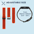 kwmobile Watch Strap for Suunto Race 2 / RUN / Race S / Suunto Vertical / 9 Peak / 5 Peak Wristband Fitness Tracker Band Set Replacement Strap Smartwatch