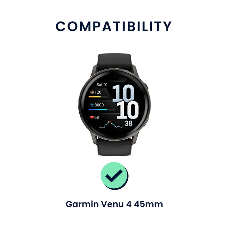 kwmobile Watch Strap for Garmin Venu 4 45mm Strap Fitness Tracker Band Set Replacement Strap Smartwatch
