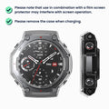 kwmobile Glass Case for Amazfit T-Rex 3 Protective Cover Fullbody Fitness Tracker Case Set