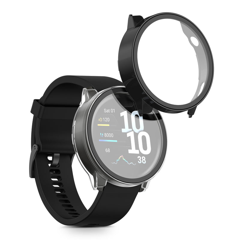 kwmobile Glass Case for Garmin Venu 4 41mm Protective Fullbody Fitness Tracker Case Set