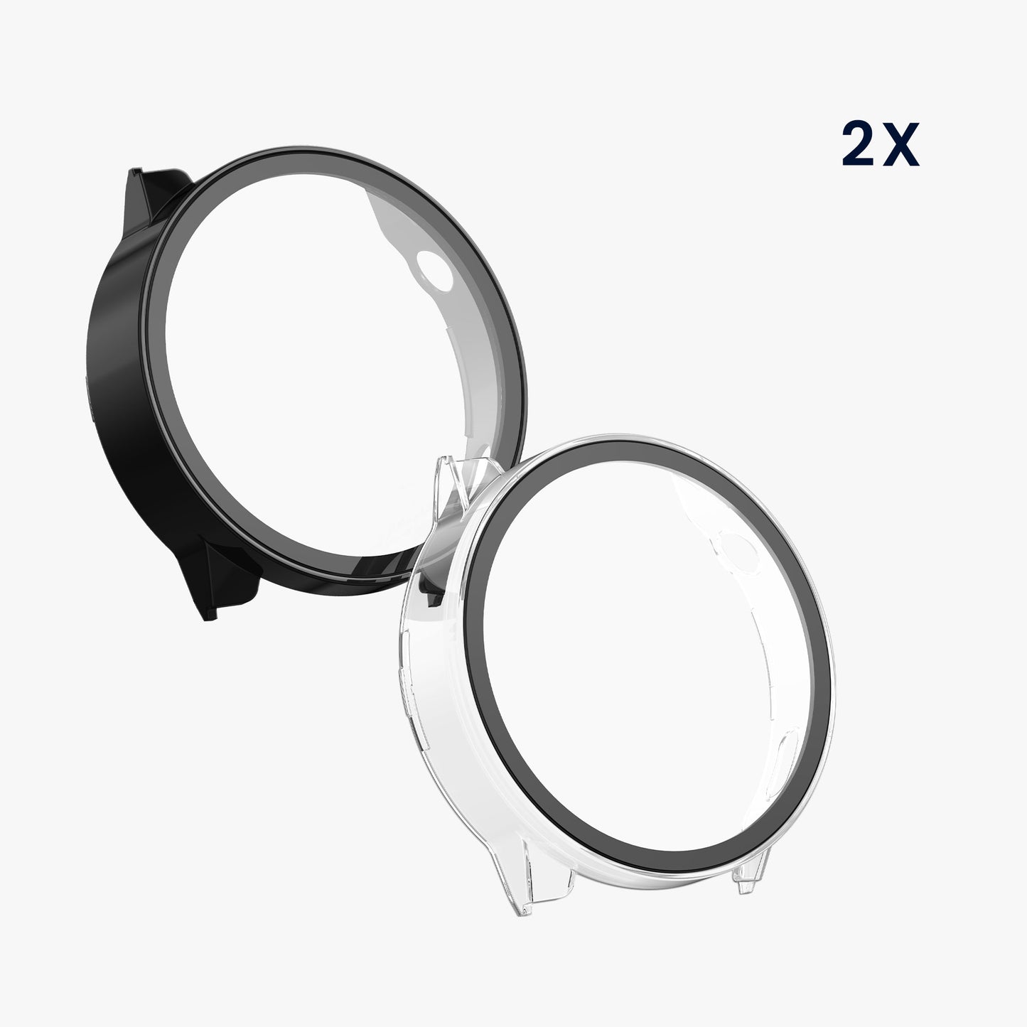 kwmobile Glass Case for Garmin Venu 4 41mm Protective Fullbody Fitness Tracker Case Set