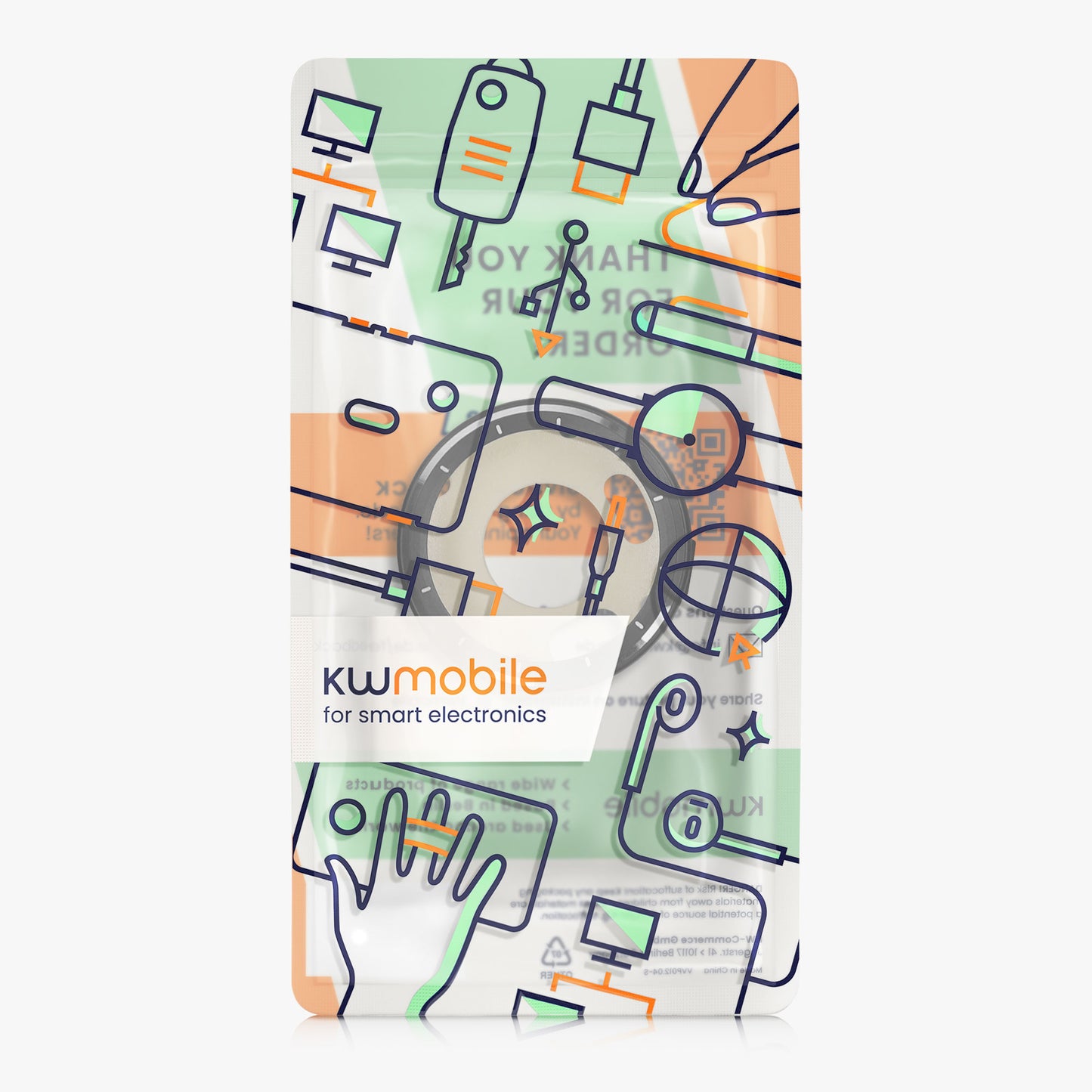 kwmobile Cover Compatible with Garmin vivoactive 6 Case Fullbody Fitness Tracker Case Set