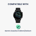 kwmobile Cover Compatible with Garmin vivoactive 6 Case Fullbody Fitness Tracker Case Set