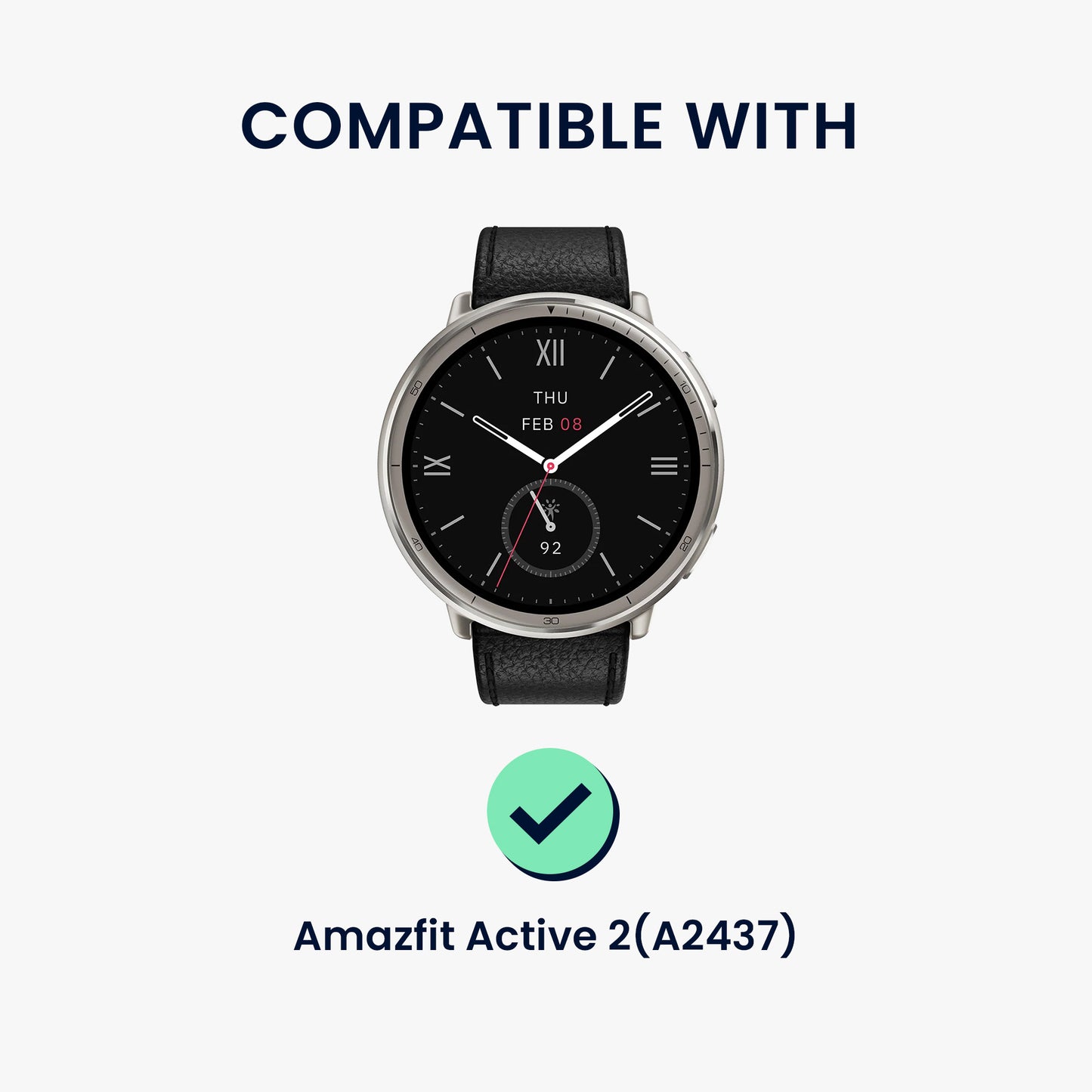 kwmobile Cover Compatible with Amazfit Active 2 (A2437) Case - Fullbody Fitness Tracker Case Set