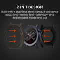 kwmobile Cover compatible with CMF by Nothing Watch Pro 2 Case Fullbody Fitness Tracker Cover Set Made of Stainless Steel