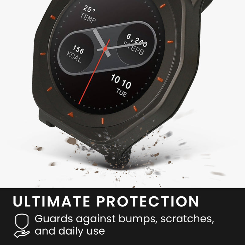 kwmobile Cover compatible with CMF by Nothing Watch Pro 2 Case Fullbody Fitness Tracker Cover Set Made of Stainless Steel