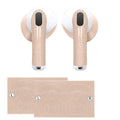 kwmobile diskrete Kopfhörer Sticker kompatibel mit Apple Airpods 4 Aufkleber - Hautfarbene Vinyl-Sticker für In-Ear-Kopfhörer - Tone57 Tone57  