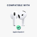 kwmobile Discreet Headphone Stickers Compatible with Apple Airpods 4 Stickers