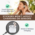 kwmobile Discreet Headphone Stickers Compatible with Apple Airpods 4 Stickers