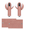 kwmobile diskrete Kopfhörer Sticker kompatibel mit Apple Airpods 4 Aufkleber - Hautfarbene Vinyl-Sticker für In-Ear-Kopfhörer - Tone59 Tone59  
