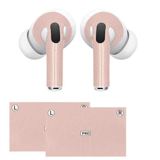 kwmobile diskrete Kopfhörer Sticker kompatibel mit Apple Airpods Pro 2 / Pro 1 Aufkleber - Hautfarbene Vinyl-Sticker für In-Ear-Kopfhörer - Tone57 Tone57  