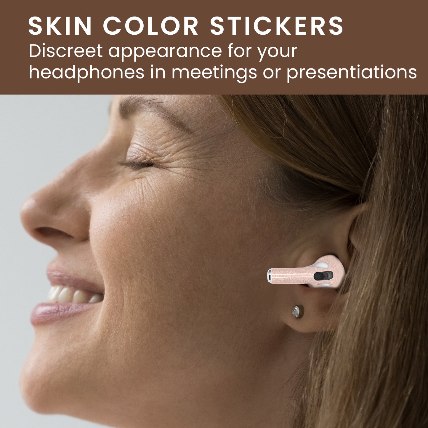 kwmobile discreet headphone stickers compatible with Apple Airpods Pro stickers