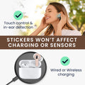 kwmobile discreet headphone stickers compatible with Apple Airpods Pro stickers
