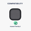 kwmobile Case compatible with Huawei FreeClip 2 Headphones