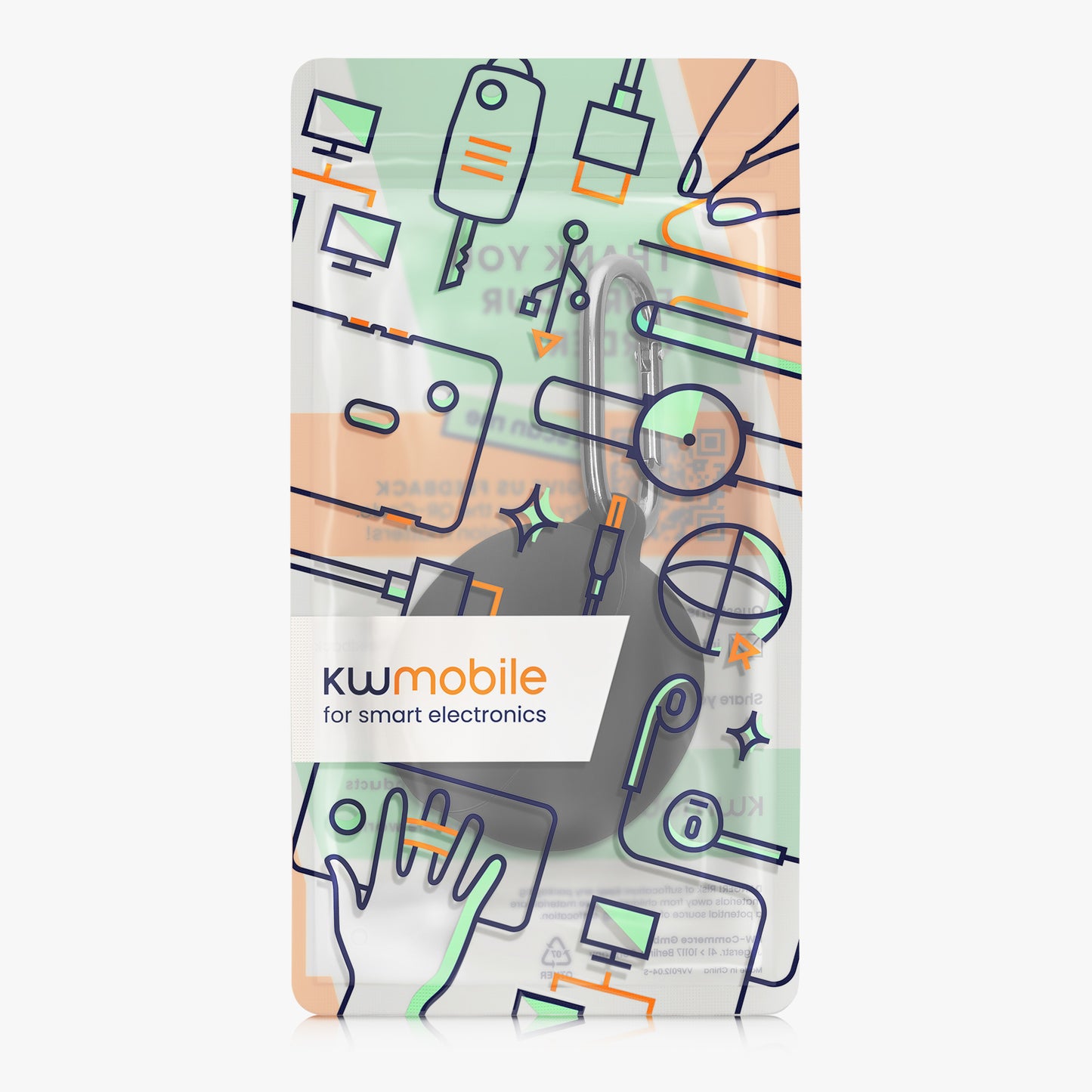 kwmobile Case Compatible with Google Pixel Buds 2A Case - Earphone Case - TPU Cover - Protective Cover