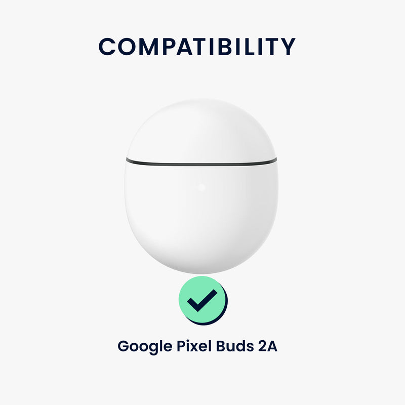 kwmobile Case Compatible with Google Pixel Buds 2A Case - Earphone Case - TPU Cover - Protective Cover