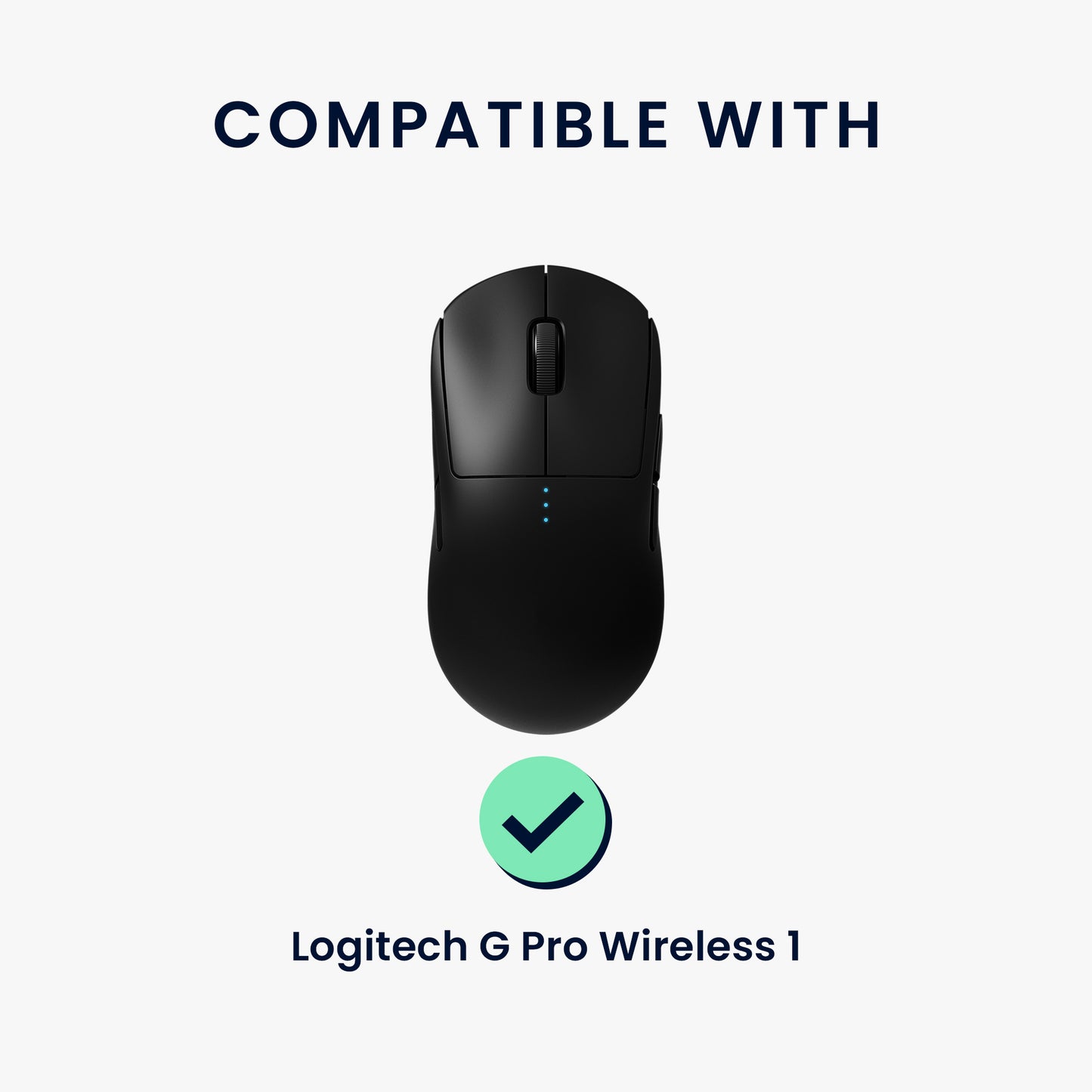kwmobile Gaming Mouse Grip Tape for Logitech G Pro Wireless Mouse Grip Tape Non-Slip Grip Tape for PC Mouse