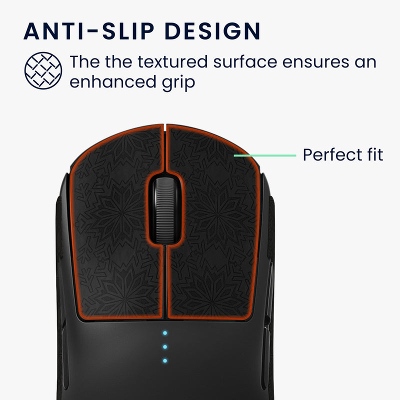 kwmobile Gaming Mouse Grip Tape for Logitech G Pro Wireless Mouse Grip Tape Non-Slip Grip Tape for PC Mouse