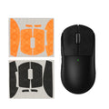 kwmobile Gaming Maus Grip Tape kompatibel mit Logitech G PRO X Superlight 2 / G PRO X Superlight Maus - Rutschfestes Griffband für PC Maus - Schwarz Orange Schwarz  
