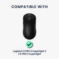 kwmobile Gaming Mouse Grip Tape for Logitech G PRO X Superlight 2 / G PRO X Superlight Mouse Grip Tape - Non-Slip Grip Tape for PC Mouse