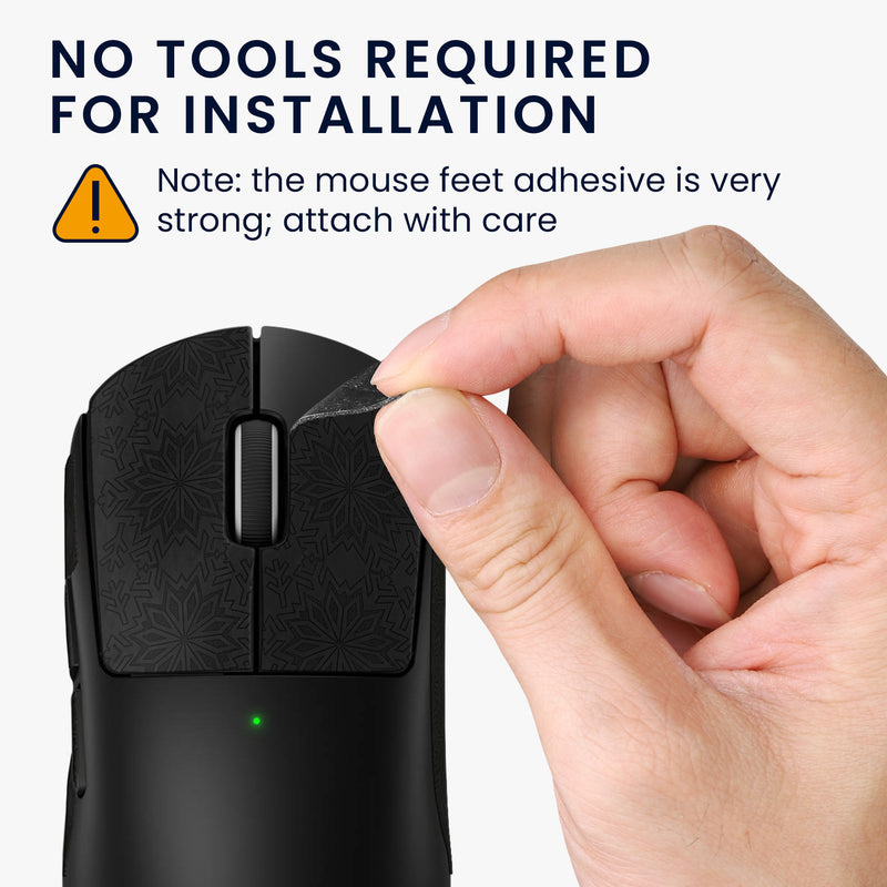 kwmobile Gaming Mouse Grip Tape for Logitech G PRO X Superlight 2 / G PRO X Superlight Mouse Grip Tape - Non-Slip Grip Tape for PC Mouse