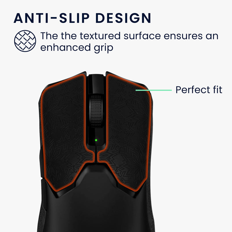 kwmobile Gaming Mouse Grip Tape for Razer Viper V2 Pro Mouse Grip Tape