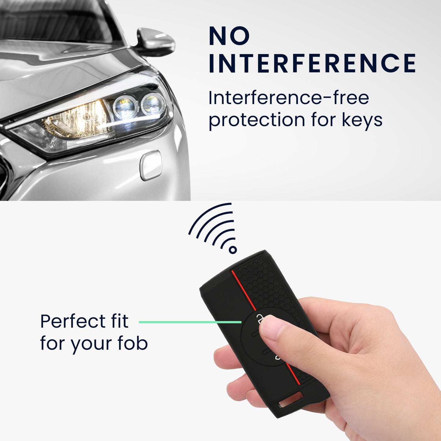 kwmobile Car Key Protection Case Compatible with DR 6.0 / DR 5.0 Case - Key Fob Cover