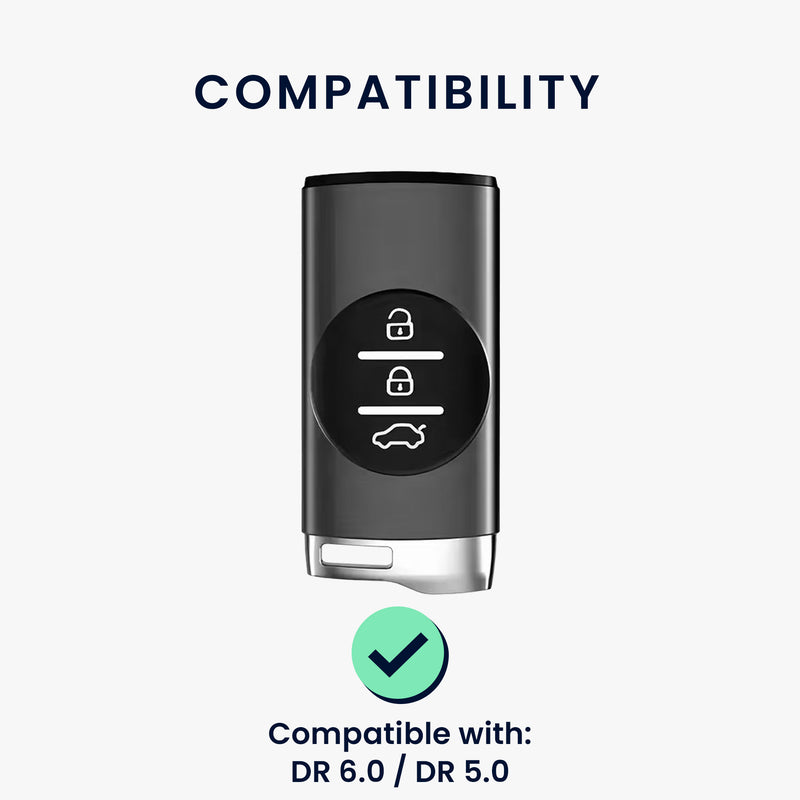 kwmobile Car Key Protection Case Compatible with DR 6.0 / DR 5.0 Case - Key Fob Cover