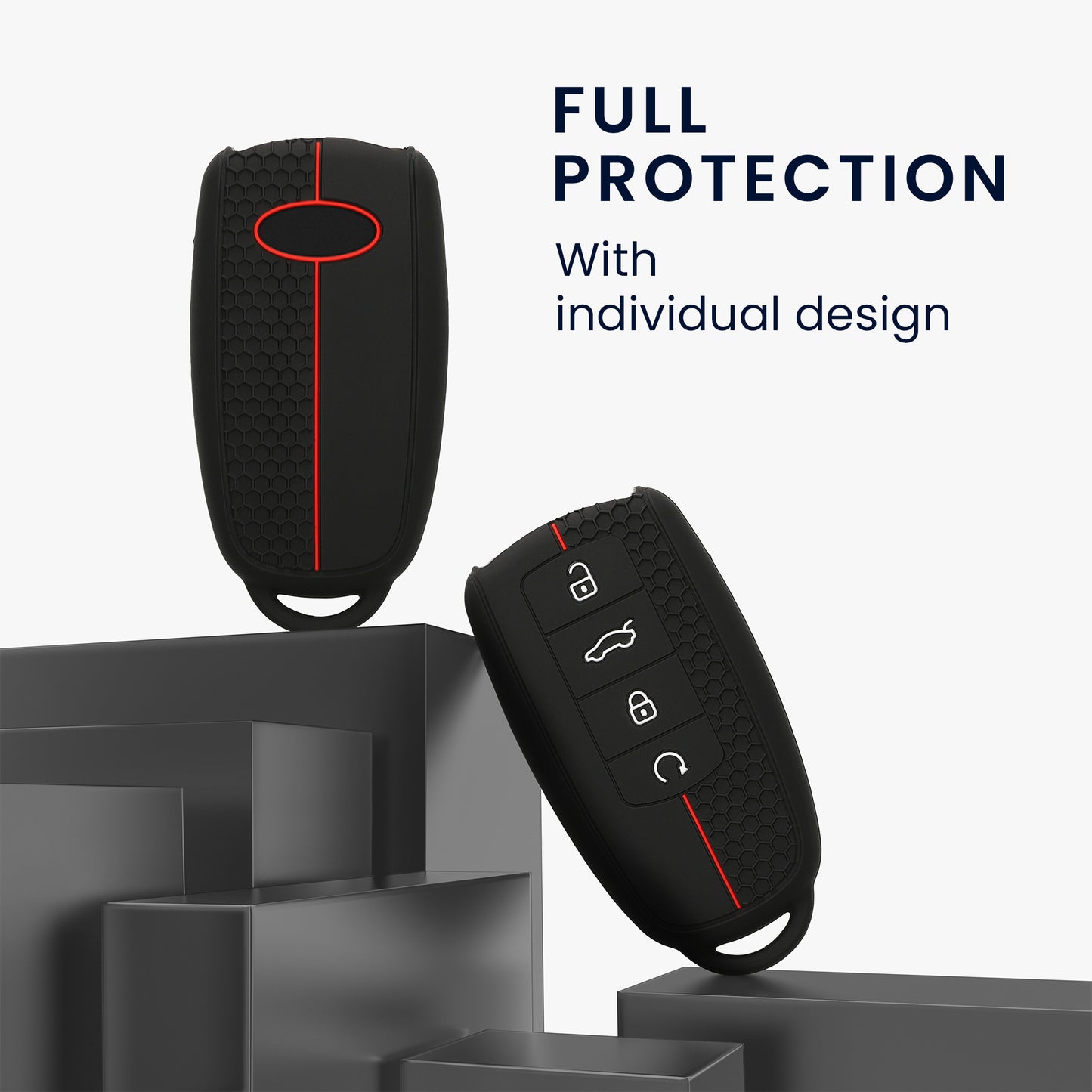 kwmobile Car Key Protection Cover compatible with Chery Omoda C5 / Jaecoo 7 / Tiggo 7 Pro 8 Pro / Arrizo 5 Case - Key Cover