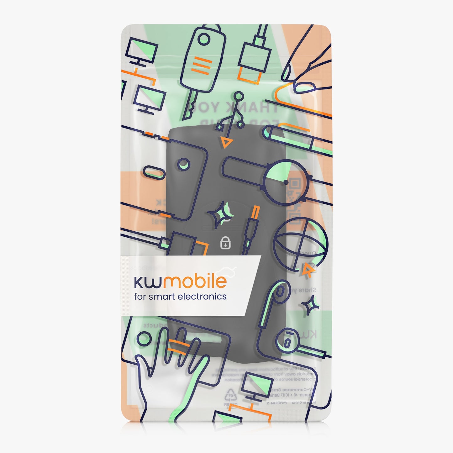 kwmobile Car Key Cover compatible with DR 6.0 / DR 5.0 - Key Case