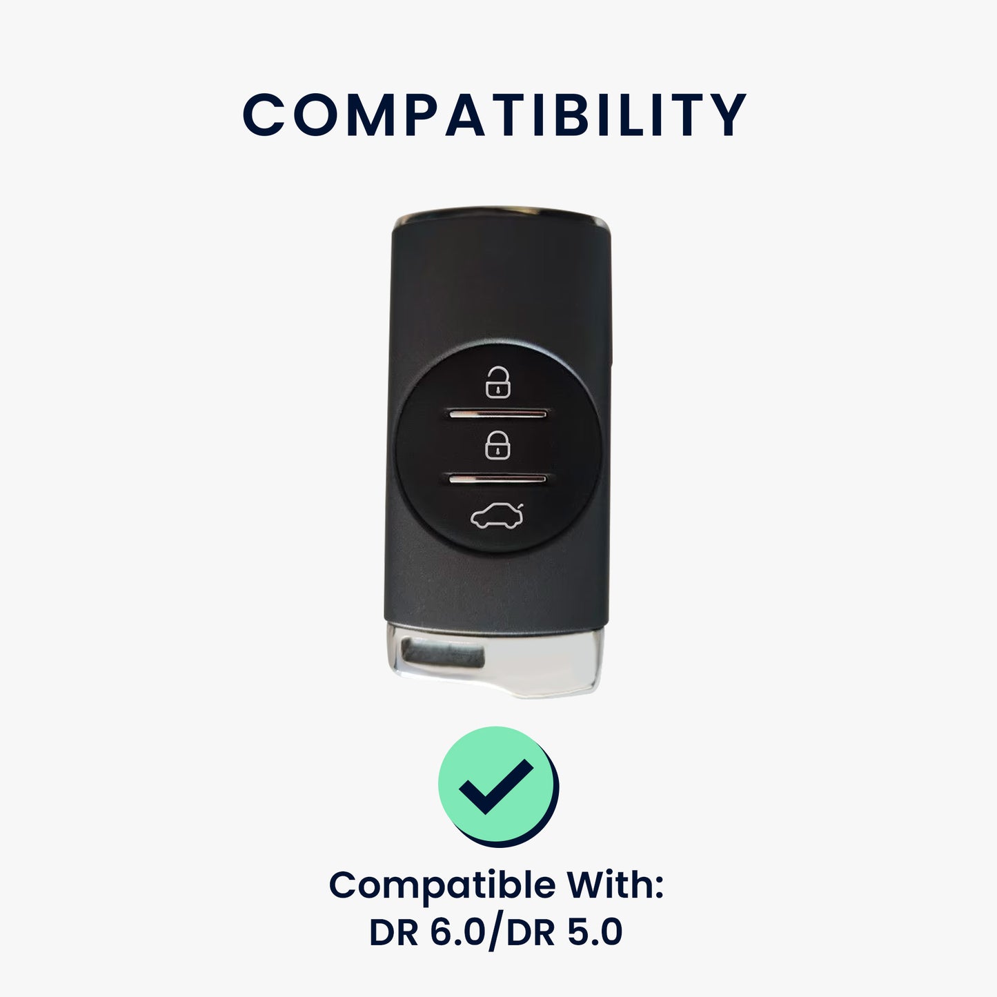 kwmobile Car Key Cover compatible with DR 6.0 / DR 5.0 - Key Case