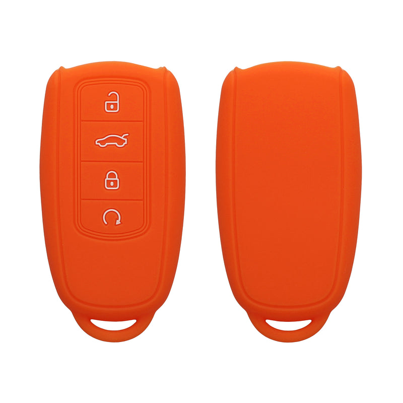 kwmobile Autoschlüssel Silikon Hülle kompatibel mit Chery Omoda C5 / Jaecoo 7 / Tiggo 7 Pro 8 Pro / Arrizo 5 - Schlüsselhülle in Orange Orange  [dsg02]