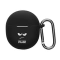 kwmobile Hülle kompatibel mit Google Pixel Buds 2A Hülle - Silikon Kopfhörer Schutzhülle Case Cover Weiß Schwarz Schwarz Weiß  [dsg01]